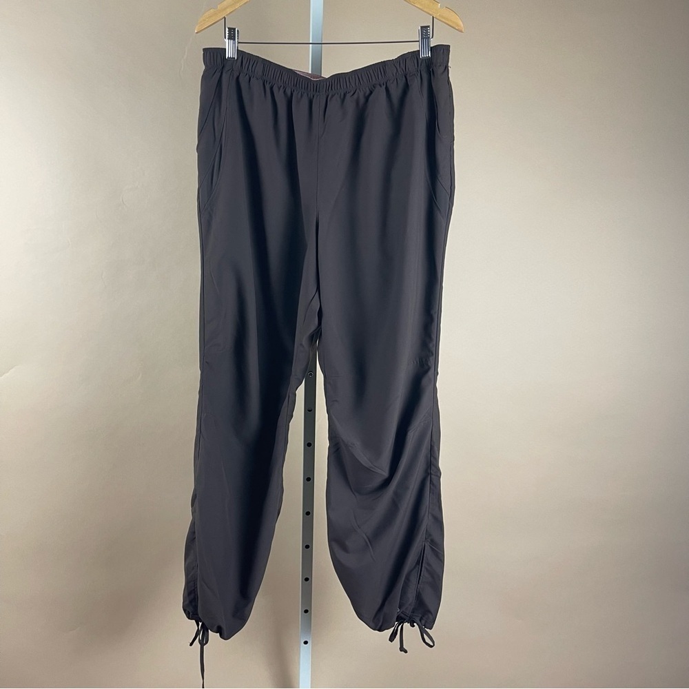 C9 Champion Womens XL Chocolate Brown 90's Y2K Ankle Tie Pants Running Yoga Hike